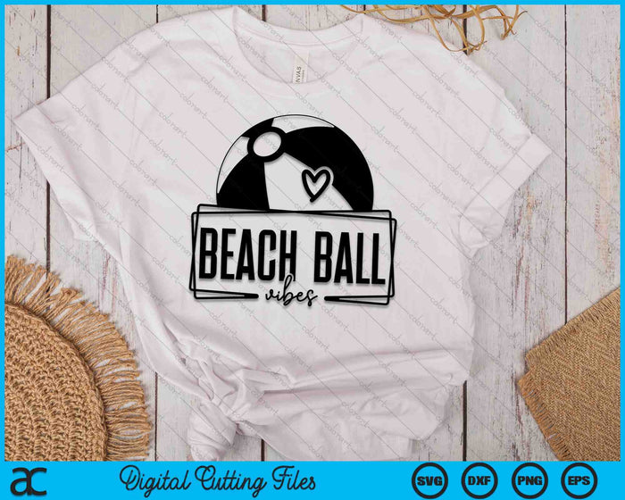 Beach Ball Vibes Game Day Sports SVG PNG Digital Printable Files