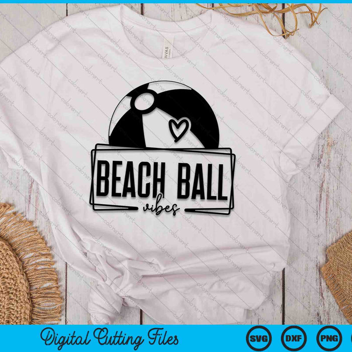 Beach Ball Vibes Game Day Sports SVG PNG Digital Printable Files