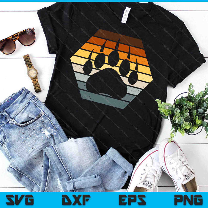 Bear Paw, Bear Community Flag Colors, Gay Bear Pride SVG PNG Digital Printable Files