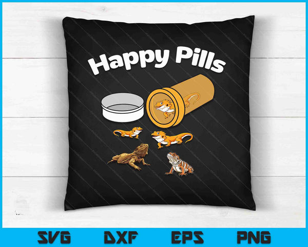 Bearded Dragon Lizard Funny Reptile SVG PNG Digital Cutting Files
