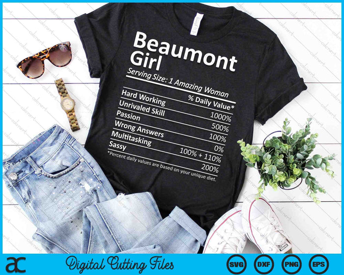 Beaumont Girl TX Texas Funny City Home Roots SVG PNG Archivos de corte digital