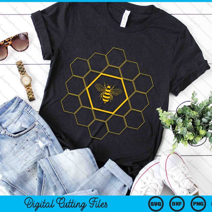 Bee Honeycomb Beekeeper SVG PNG Digital Cutting Files