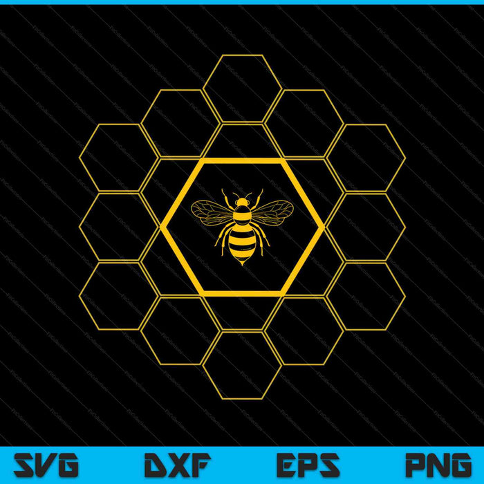 Bee honingraat imker bijenteelt SVG PNG snijden afdrukbare bestanden