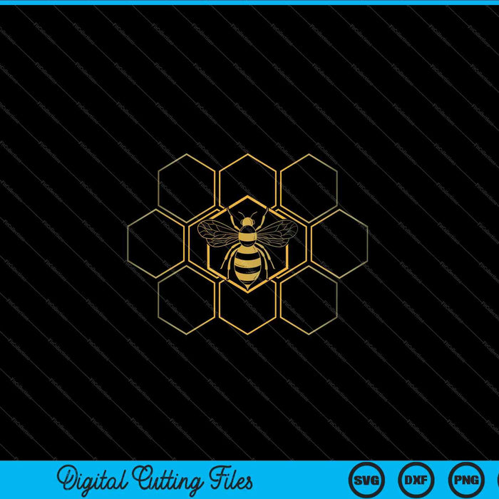 Bijenteelt honingraat liefde voor bijen SVG PNG digitale snijbestanden