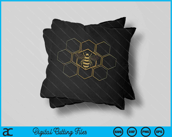 Apicultura panal amor por las abejas SVG PNG archivos de corte digital