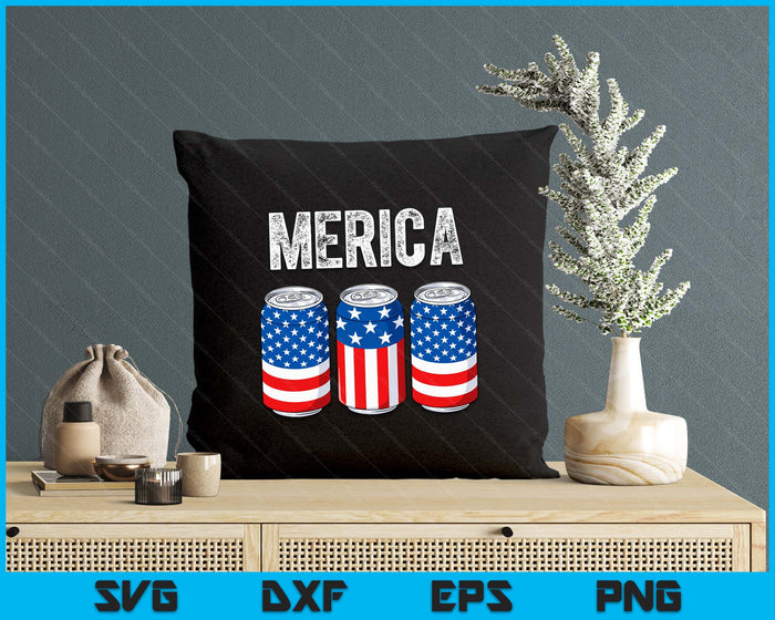Beer American Flag 4th Of July Merica USA Men Women Drinking SVG PNG Digital Printable Files