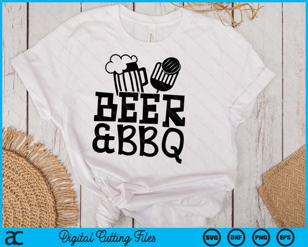 Beer And Barbeque Beer And BBQ SVG PNG Digital Printable Files