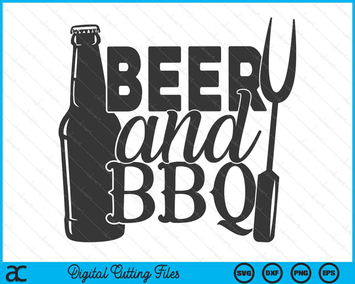 Beer And BBQ SVG PNG Digital Cutting Files