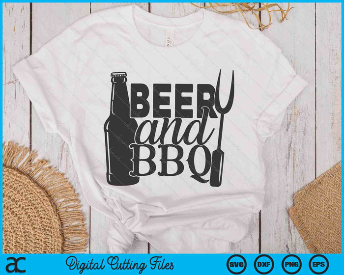 Beer And BBQ SVG PNG Digital Cutting Files