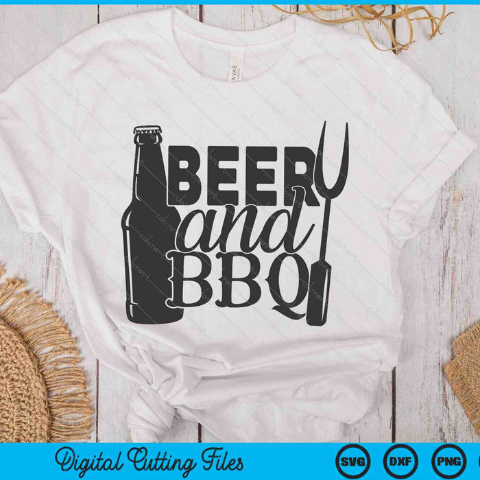 Beer And BBQ SVG PNG Digital Cutting Files