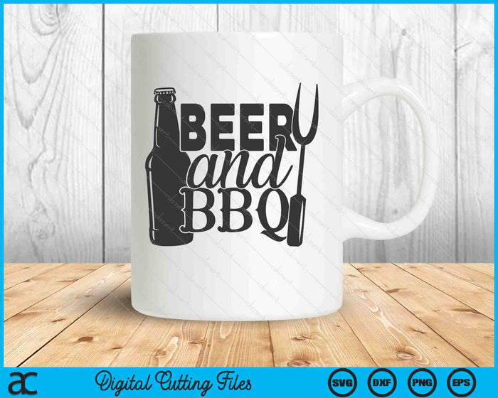 Beer And BBQ SVG PNG Digital Cutting Files