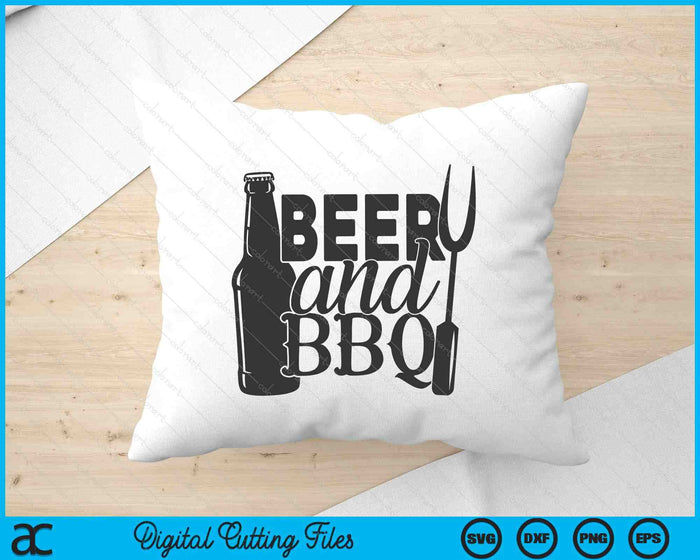 Beer And BBQ SVG PNG Digital Cutting Files