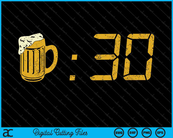 Bier dertig grappig drinken of dronken worden SVG PNG snijden afdrukbare bestanden