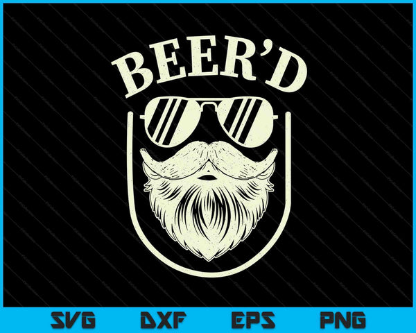 Beer'd beard beer hops craft beer drinker SVG cut file