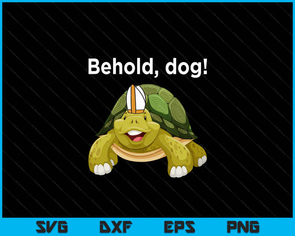 Behold Dog Funny Turtle Wearing A Priest Hat SVG PNG Digital Cutting File