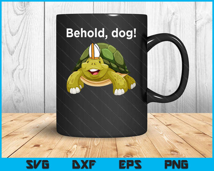 Behold Dog Funny Turtle Wearing A Priest Hat SVG PNG Digital Cutting File