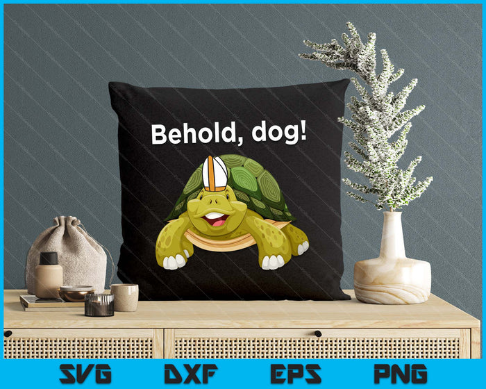 Behold Dog Funny Turtle Wearing A Priest Hat SVG PNG Digital Cutting File