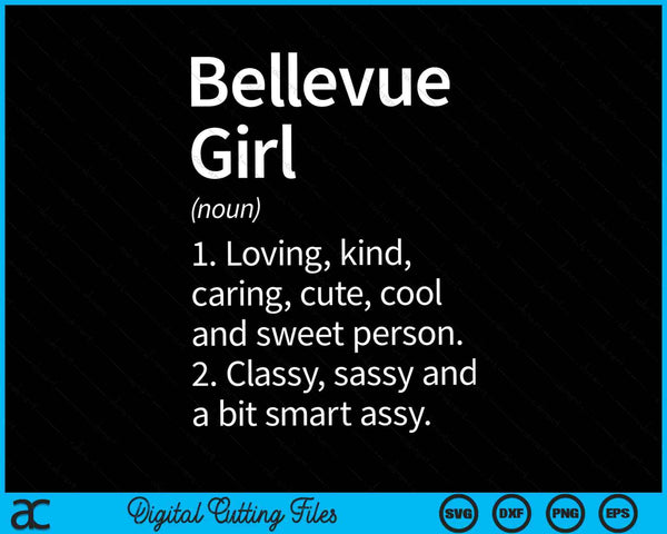 Bellevue girl wa Washington city home roots SVG cut file