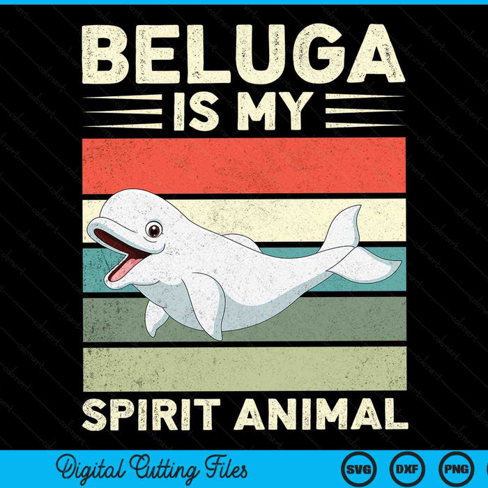 Beluga Is mijn geest dierlijke oceaanzoogdieren Beluga walvis SVG PNG digitale afdrukbare bestanden