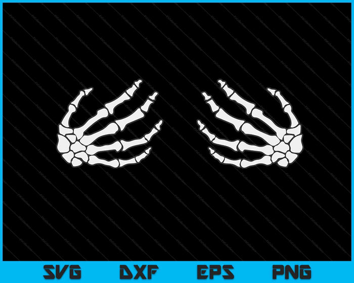 Best Adult Halloween Creepy Skeleton Hands SVG PNG Digital Cutting Files