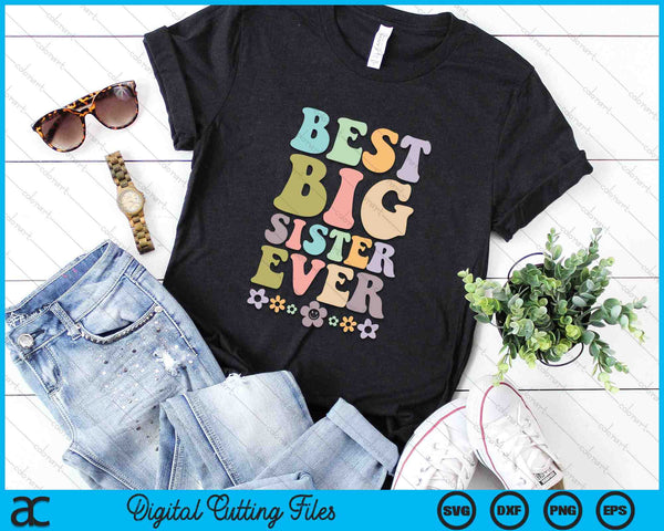 Best Big Sister Ever SVG PNG Digital Cutting Files