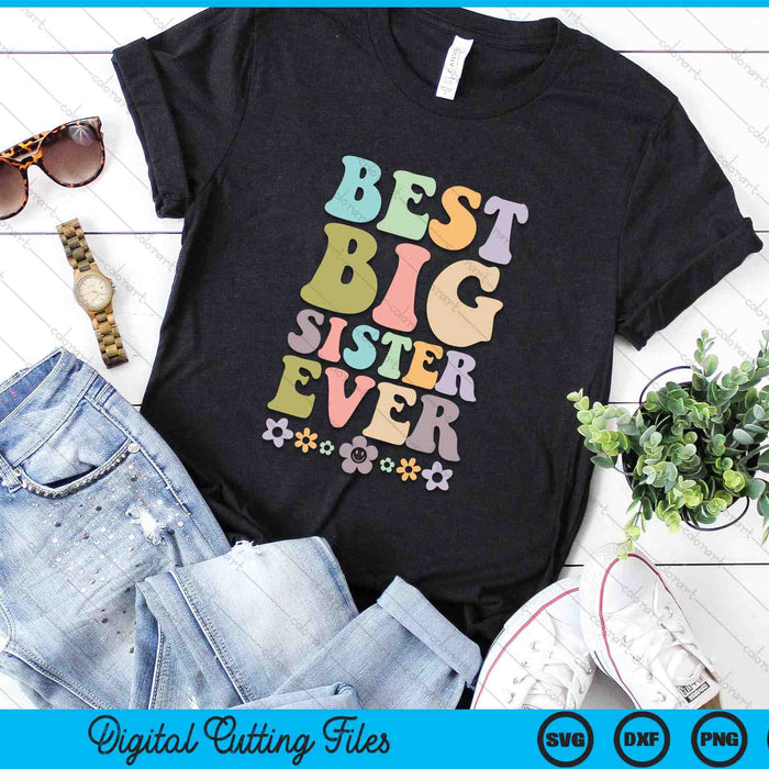 Best Big Sister Ever SVG PNG Digital Cutting Files