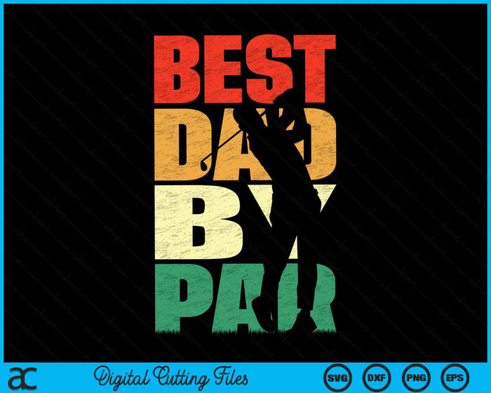 Best Dad By Par Golf Lover Fathers Day Golfer SVG PNG Digital Cutting Files