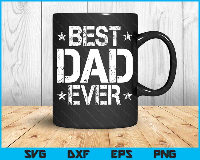 Mejor papá siempre divertido Día del Padre SVG PNG Cortar archivos imprimibles