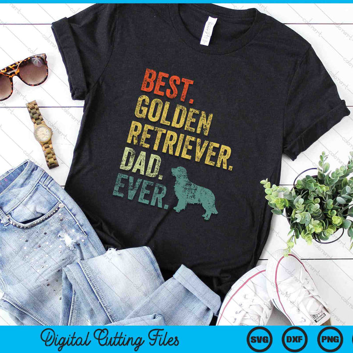 Best Golden Retriever Dad Ever Dog Daddy SVG PNG Digital Cutting Files