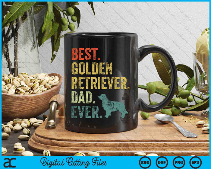 Best Golden Retriever Dad Ever Dog Daddy SVG PNG Digital Cutting Files