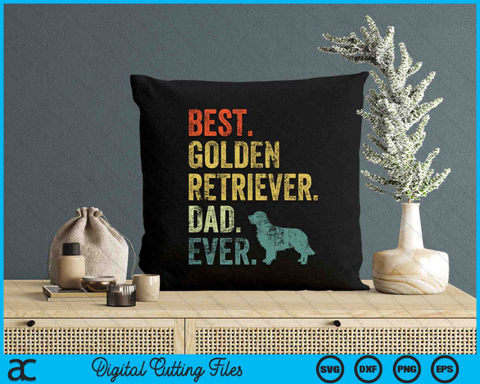 Best Golden Retriever Dad Ever Dog Daddy SVG PNG Digital Cutting Files