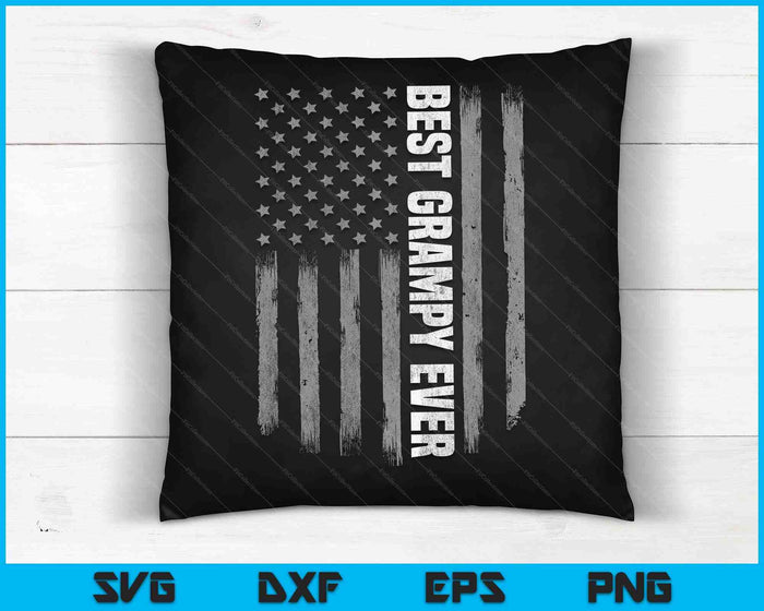 Beste Grampy ooit Amerikaanse vlag shirt cadeaus voor vaders SVG PNG digitale snijbestanden