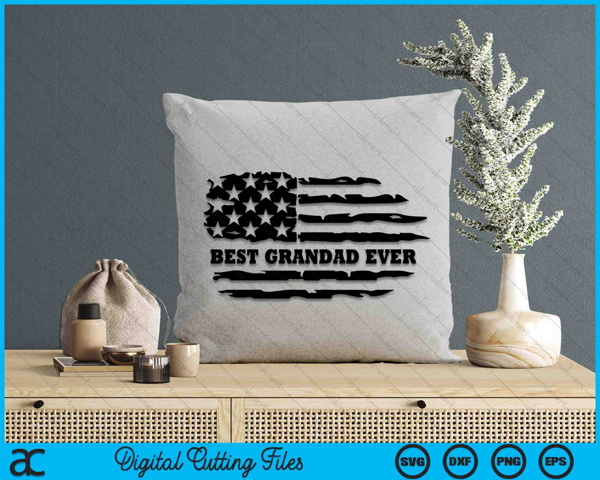 Best Grandad Ever Distressed American Flag SVG Digital Cutting Files best-grandad-ever-distressed-american-flag-svg-digital-cutting-files