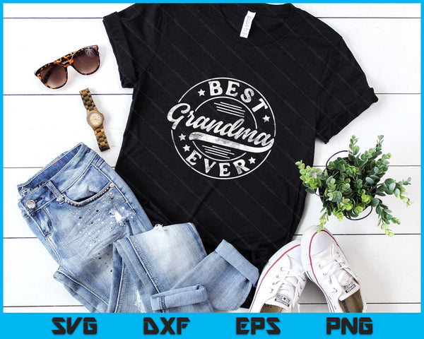 Best Grandma Ever Mother's Day Grandma SVG PNG Digital Printable Files