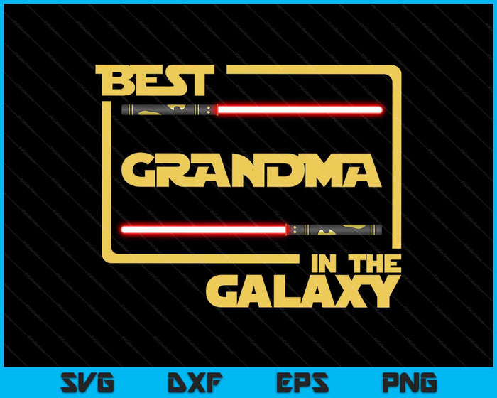 Best Grandma In The Galaxy SVG PNG Cutting Printable Files