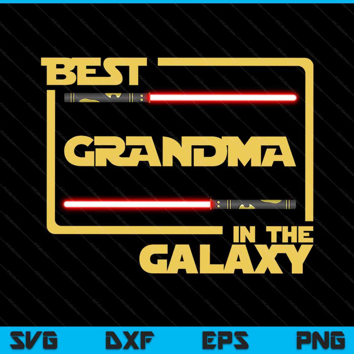 Mejor abuela en la galaxia SVG PNG cortando archivos imprimibles