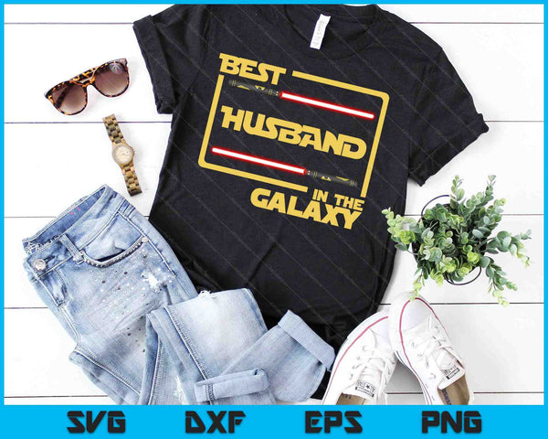 Best Husband in Galaxy SVG PNG Cutting Printable Files - on a t-shirt