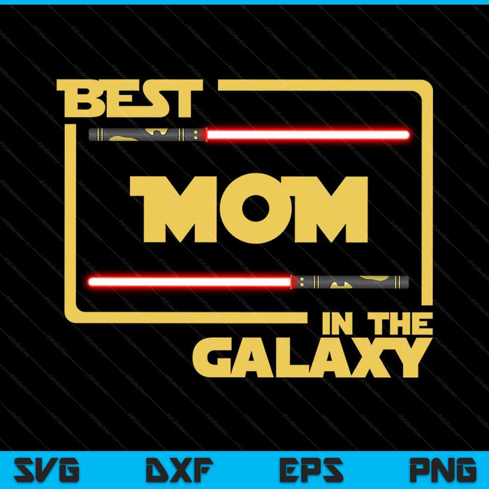 Mejor mamá en la galaxia SVG PNG cortando archivos imprimibles