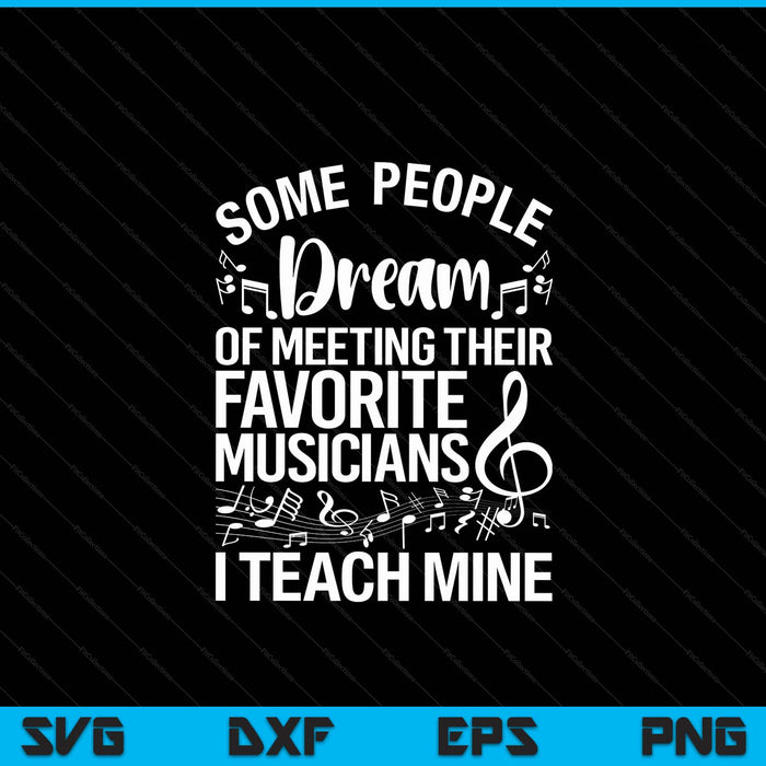Best music teacher for musician band piano teacher SVG cut file