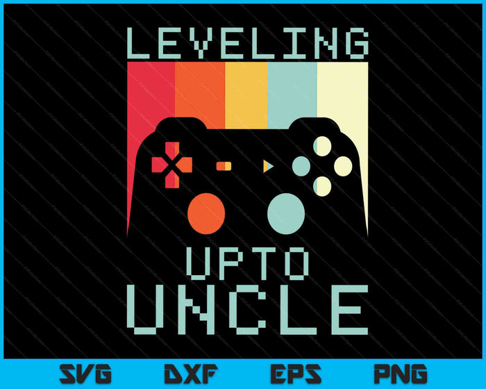 Best New Uncle For Men Boys Soon To Be Uncle Nephew Gamer SVG PNG Digital Printable Files