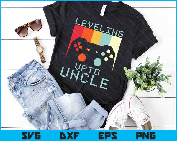 Best New Uncle For Men Boys Soon To Be Uncle Nephew Gamer SVG PNG Digital Printable Files