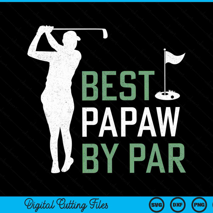 Best Papaw By Par Father's Day Gifts Golf Lover SVG PNG Digital Cutting Files