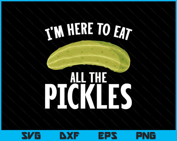 Best Pickle Design For Men Women Kids Cucumber Pickle Lover SVG PNG Digital Printable Files