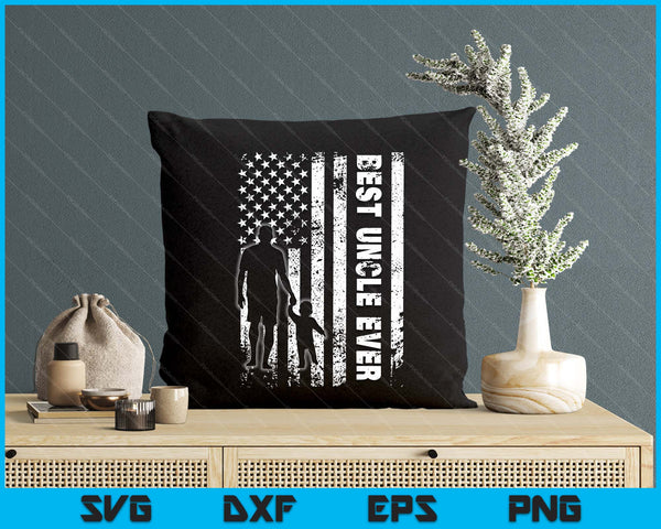 Best Uncle Ever Usa Flag Father's Day SVG PNG Digital Printable Files