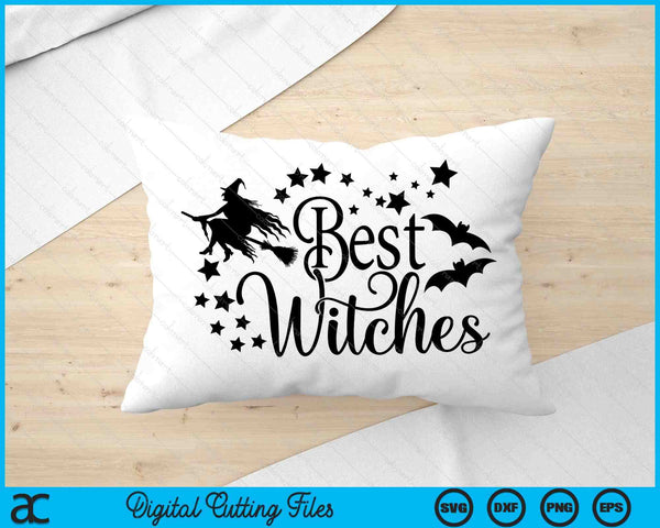 Mejores brujas Mejor amigo que coincide con halloween SVG PNG Cortando archivos imprimibles