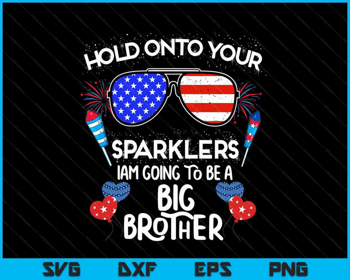 Big Brother 4th Of July Pregnancy Announcement SVG PNG Digital Printable Files
