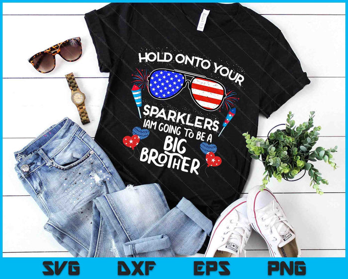 Big Brother 4th Of July Pregnancy Announcement SVG PNG Digital Printable Files