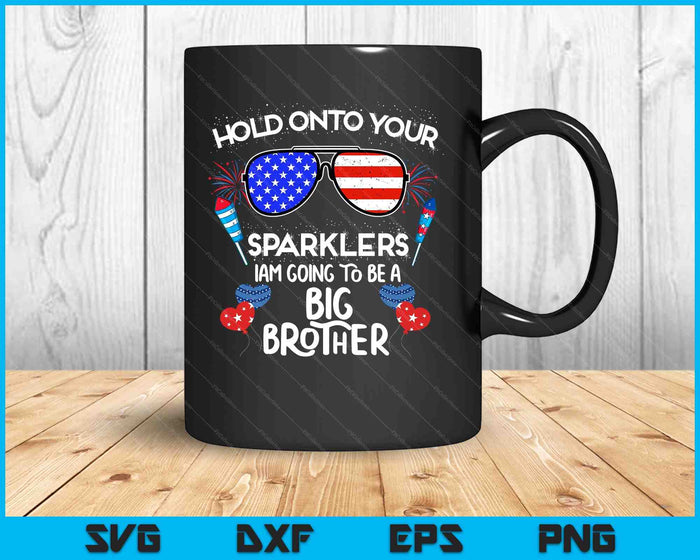 Big Brother 4th Of July Pregnancy Announcement SVG PNG Digital Printable Files