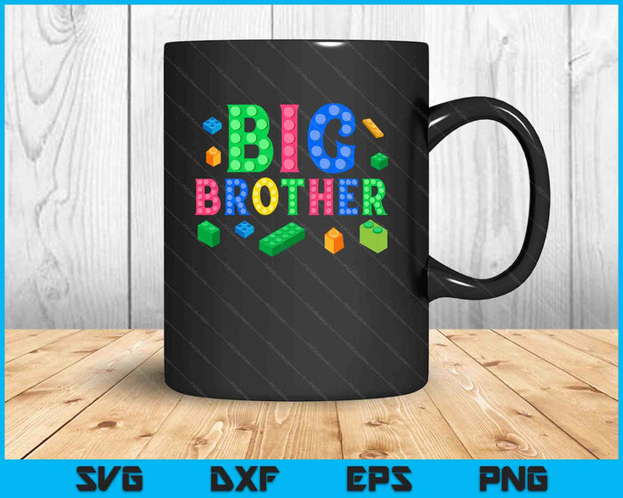 Big Brother Master Builder Building Bricks Blocks SVG PNG Digital Cutting Files