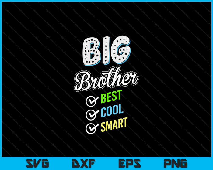 Big Brother Shirt Gift Funny Brother Birthday SVG PNG Digital Cutting File